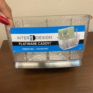 Inter ID Design  Plastic Silverware Caddy Organizer